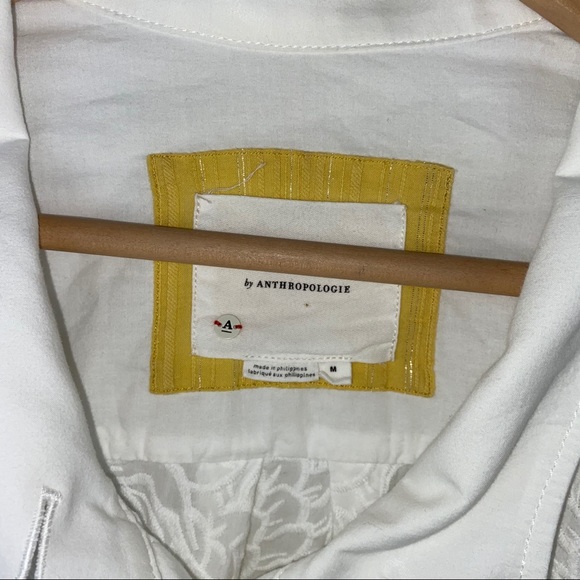 Anthro White Eyelet Lace Anorak Jacket - Picture 8 of 16